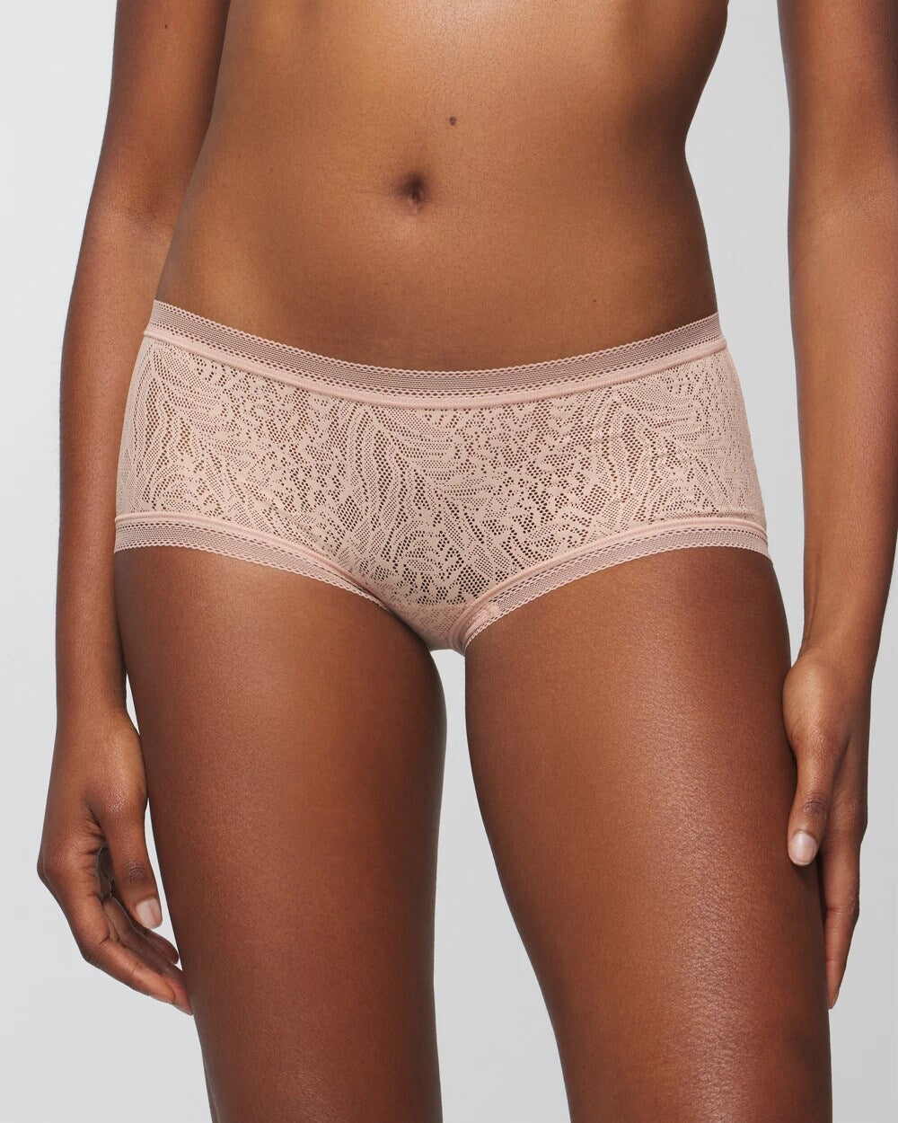 HUSH - Soma Boyshort Panty with Stretch Lace