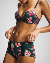 COTTAGE FLORAL MINI GREEN - Lace Boyshort Panty