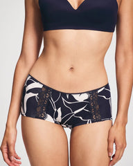 NOUVEAU FLORA MINI NAVY - Lace Boyshort Panty