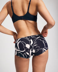 NOUVEAU FLORA MINI NAVY - Lace Boyshort Panty