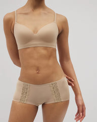WARM AMBER - Lace Boyshort Panty