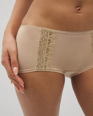 WARM AMBER - Lace Boyshort Panty