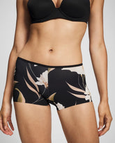 MYSTIC BLOOMS MINI BLACK - Edge Boyshort Panty