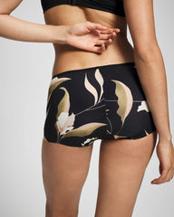 MYSTIC BLOOMS MINI BLACK - Edge Boyshort Panty