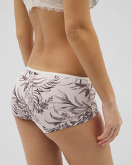 PALM PERFECT M CHAMPAGNE - Boyshort Panty with Enchanting Lace