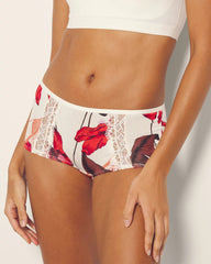 TROPIC LIKE ITS HOT M WS - Boyshort Panty with Enchanting Lace