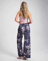 FLORAL DREAMS GRAY - Piped Pajama Pant