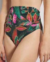 PARROT-ISE LUSH EMERALD - Covertible Bikini Bottom