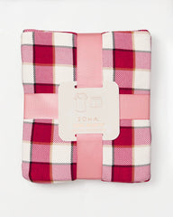DREAMSCAPE PLAID CHAMP - Packaged Short-Sleeve Short Pajama Set