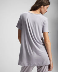 MOONSTONE - Short Sleeve Pajama Tunic Tee