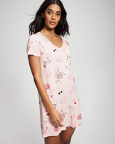 BE MINE PRETTY PINK - Short Sleeve Sleepshirt