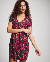 HOLLY JOLLY RED VELVET - Short Sleeve Sleepshirt