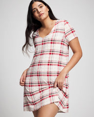 TARTAN TEXTILE CHAMP - Short Sleeve Sleepshirt