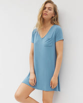 BLUE HEAVEN - Short Sleeve Sleepshirt