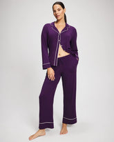 BLACKBERRY - Solid Piped Pajama Pant