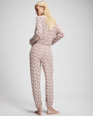PATTERNED PIECES CHAMP - Banded Ankle Pajama Pant