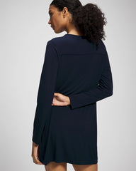 NIGHTFALL NAVY - Long-Sleeve Sleepshirt