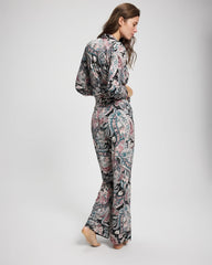 REGAL PAISLEY BLACK - Printed Pajama Pant