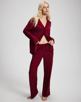 FELINE PAINT THE TOWN RED - Printed Pajama Pant