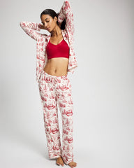 ENCHANTED TOILE CHAMPAGNE - Printed Pajama Pant