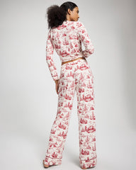 ENCHANTED TOILE CHAMPAGNE - Printed Pajama Pant