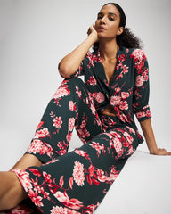 COTTAGE FLORAL GREEN - Printed Pajama Pant