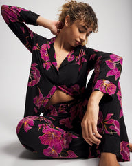 GILDED BLOOMS MAGENTA - Printed Pajama Pant