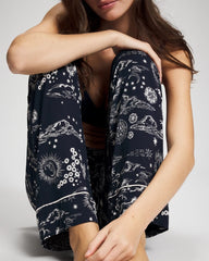COSMIC BALLET NAVY - Printed Pajama Pant