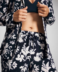 SERENITY PETALS NAVY - Printed Pajama Pant