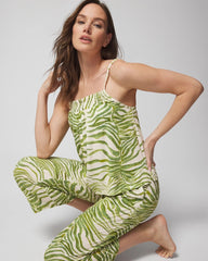 INTO THE GROOVE WHITE SMK - Smocked Pajama Cami