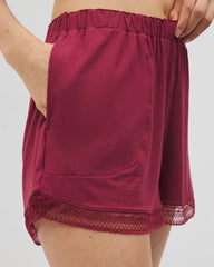 GARNET - Geo Lace Pajama Short
