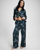 MIDNIGHT CRANES BLUE - Pajama Pants
