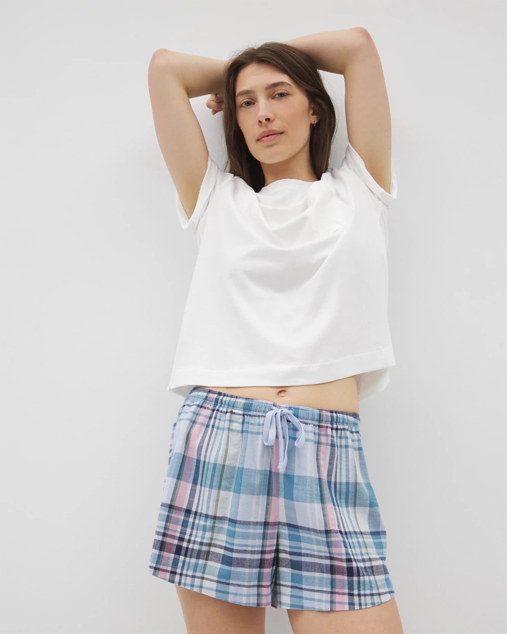 VILLA PLAID OCEAN AIR - Printed Pajama Short