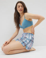 VILLA PLAID OCEAN AIR - Printed Pajama Short