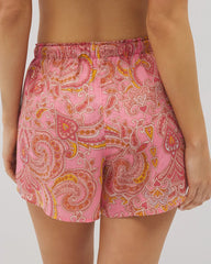 SHOW OFF PAISLEY P GUAVA - Cotton Voile Pajama Short