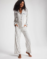 UNWIND STRIPE CHAMPAGNE - Printed Pajama Pant