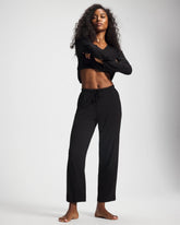 BLACK - Ankle Pajama Pant