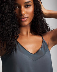 PETROL - Mesh Trim Pajama Cami