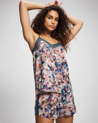 PETAL MOSAIC PETROL - Pajama Short