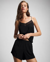 BLACK - Pajama Short