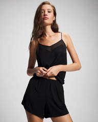 BLACK - Pajama Short