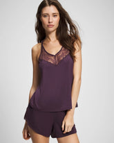 PLUM PERFECT - Lace Trim Pajama Short