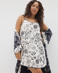 MEANDERING GARDEN CHAMP - V-Neck Chemise
