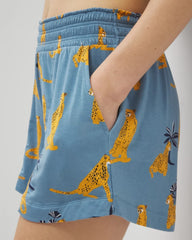 FELINE FUN BLUE HEAVEN - Pajama Shorts
