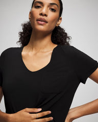 BLACK - Short-Sleeve Sleepshirt