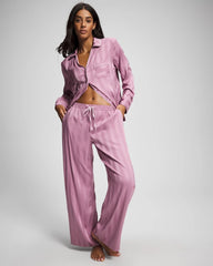 LILAC WINE - Shadow Stripe Pajama Pant