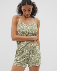 PALMTASTIC VETIVER/CHAMP - Printed Pajama Short
