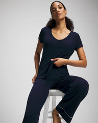 NIGHTFALL NAVY - Short Sleeve Pajama Tee