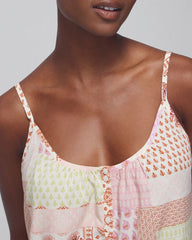 PERFECT PATCHWORK WHITE S - Pajama Cami