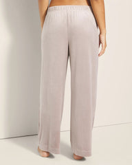 SILVER TAUPE - bed Wide-Leg Pajama Pants